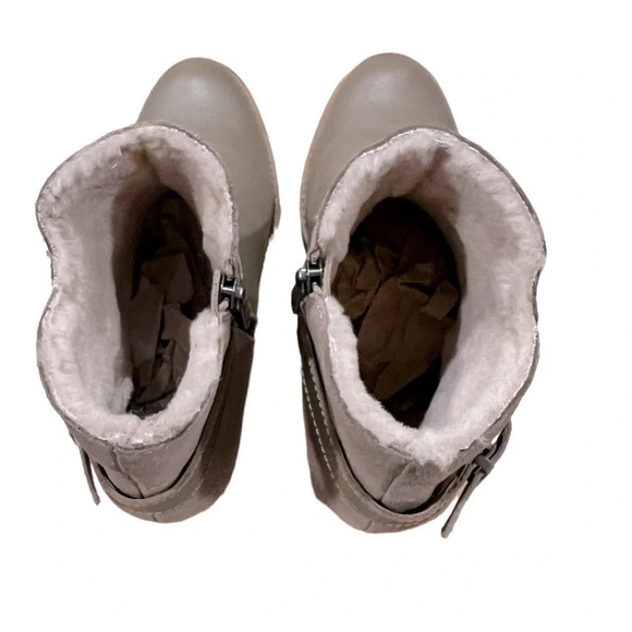 Emu Australia Sturt Leather Merino Wool Buckle Ankle Booties Size 9 - Picture 4 of 7